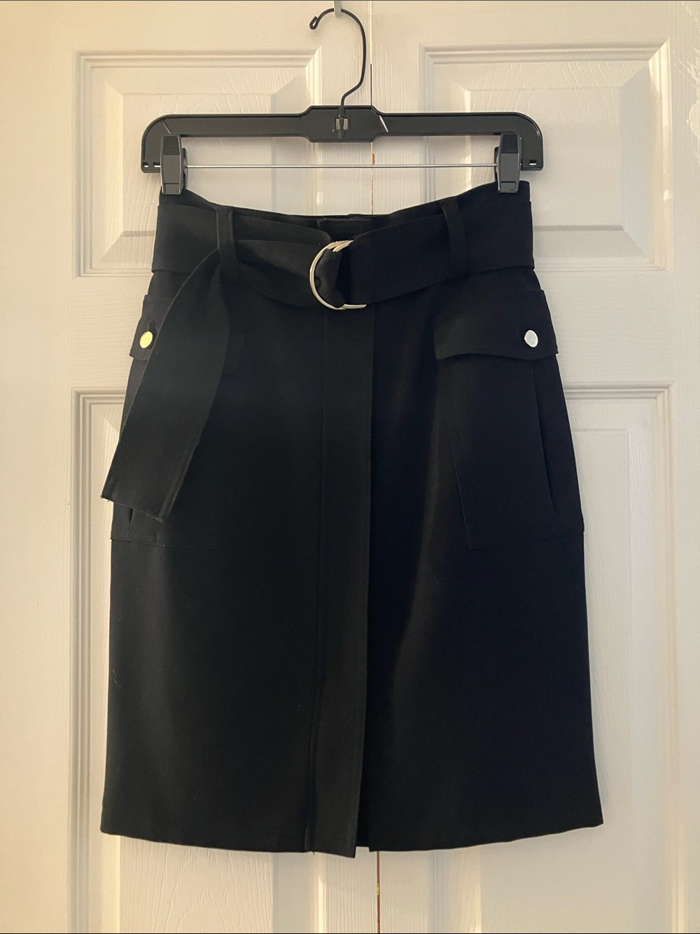 H&M Black Mini Skirt with Belt